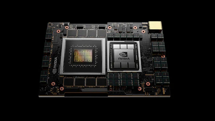 Render van de Nvidia Grace CPU, een processoreenheid voor cloud-diensten en datacentra.