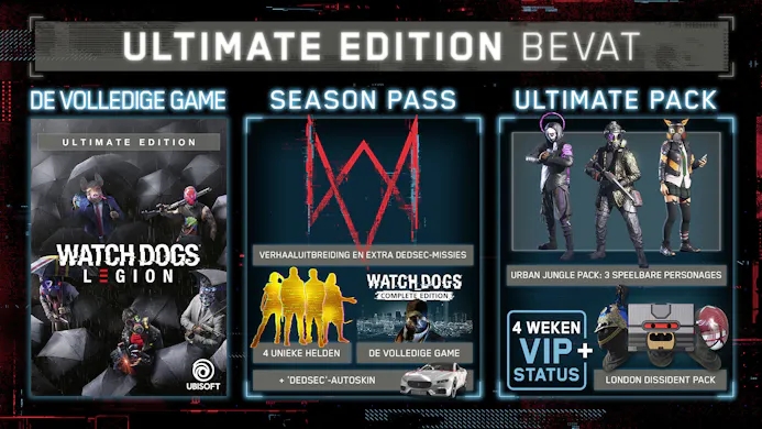 Watch Dogs Legion UltimateEdition content