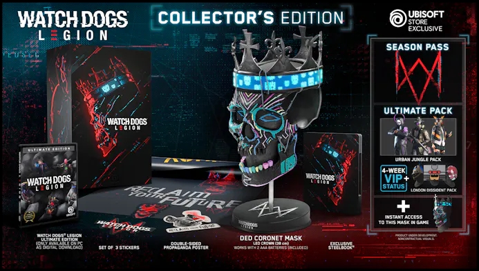 Watch Dogs Legion Collector's Edition content