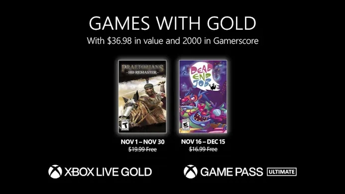 Games With Gold November