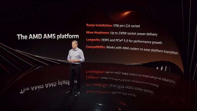 David McAfee van AMD vertelt over het nieuwe AM5-platform voor cpu's en moederborden.