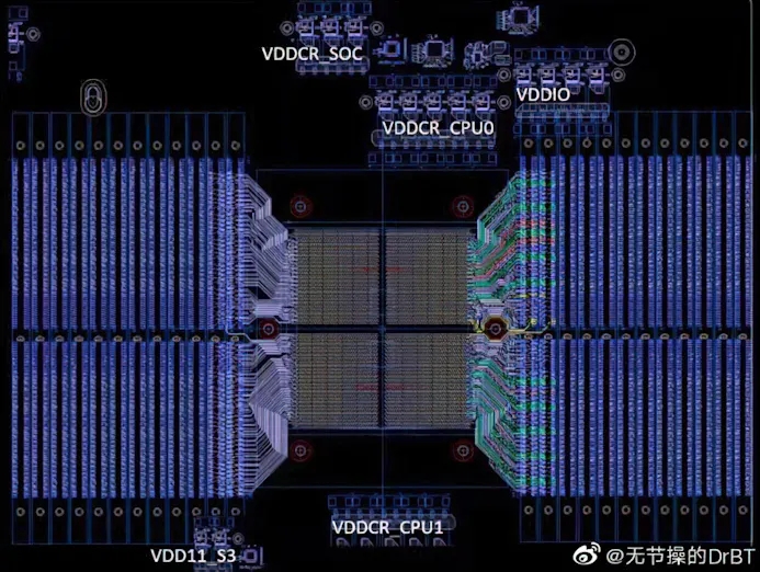 Technische blauwdruk van de AMD SP5-socket, bedoeld voor vierde generatie Epyc-processoren.